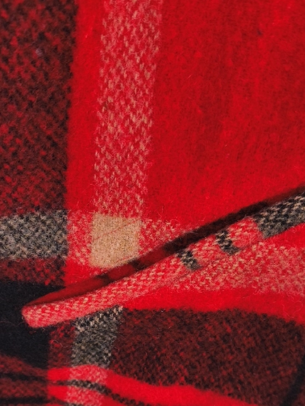 Ralph Lauren Vintage Red and Black Plaid Wool Chore Coat - Picture 5 of 9